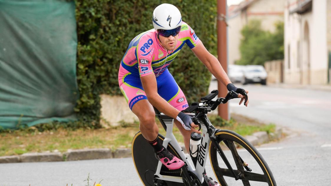 Cyclisme Chrono de Champagne . Le Marnais Julien Laidoun r gne